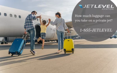 How much luggage can you take on a private jet?