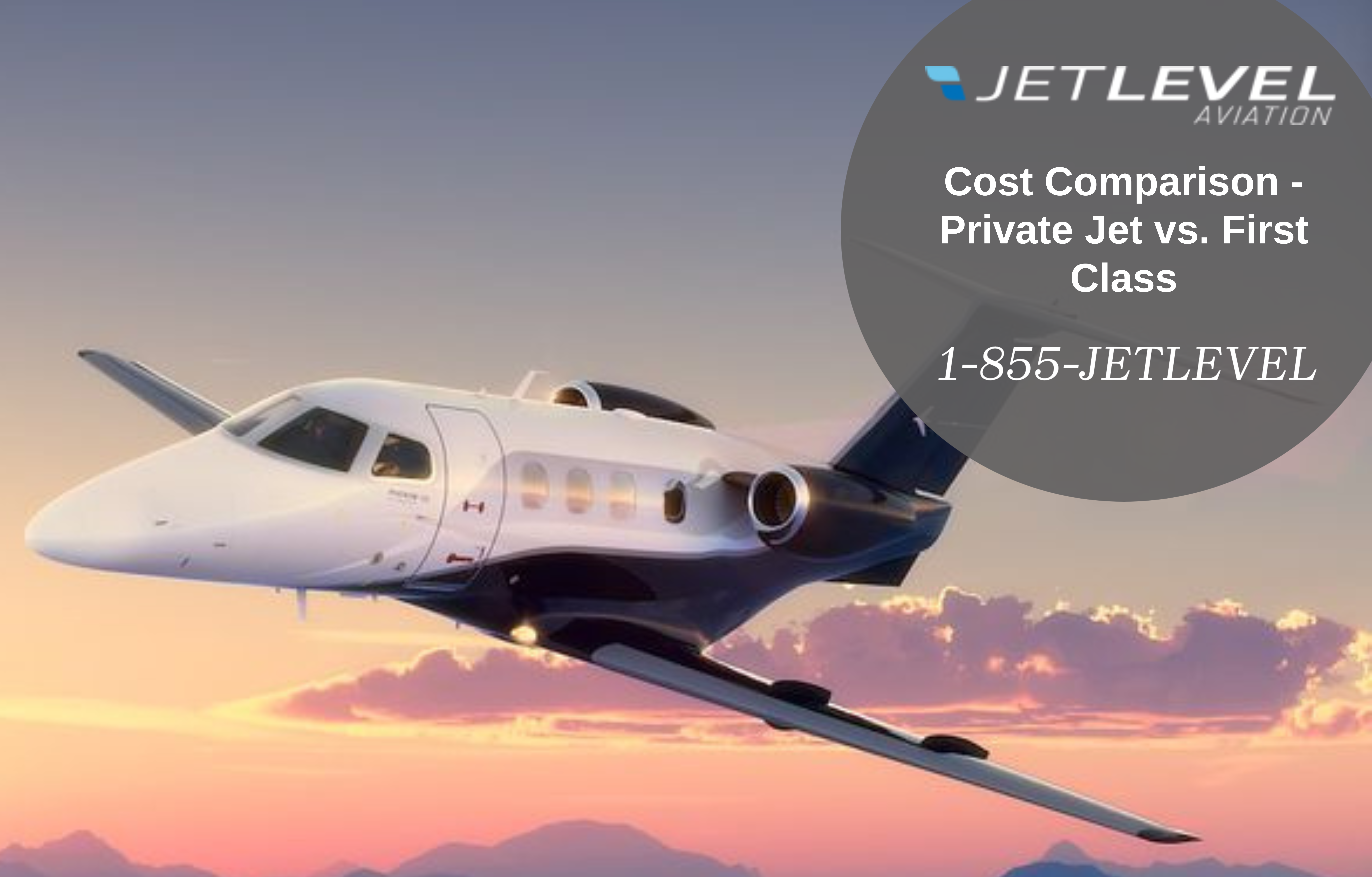 Cost Comparison - Private Jet vs. First Class
